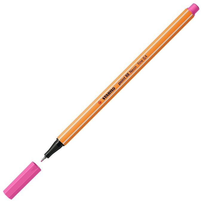 STabilo confezione 10Pz Fineliner Point 88 rosa neon