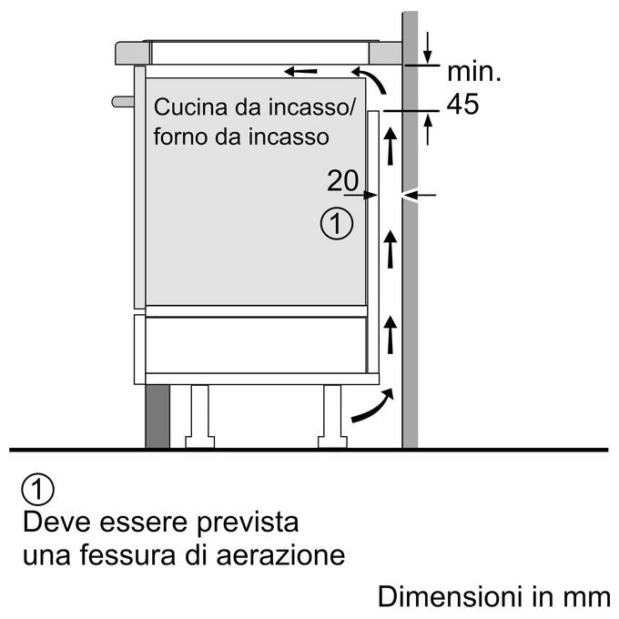 Bosch Serie 6 PIX631HC1E Piano cottura a induzione in vetroceramica 60 cm 1 zona Flex e 2 standard PerfectFry Plus DirectSelect Home Connect Nero