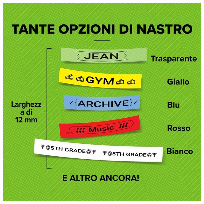 Dymo Nastro Letratag 12mmx4m Trasparente