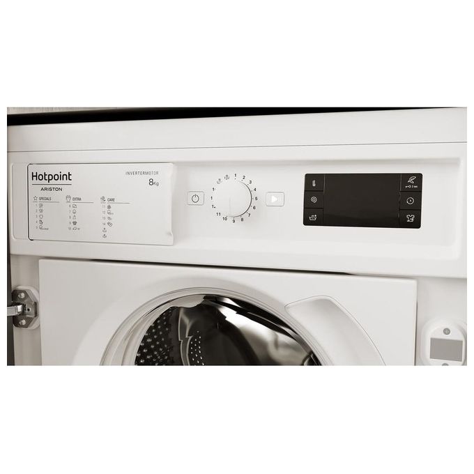 Hotpoint BI WMHG 81284 EU Lavatrice Carica Frontale da Incasso Digital Motion Technology Partenza Ritardata Classe energetica C Capacita' di carico 8 Kg Centrifuga 1200 giri Motore Inverter Woolmark