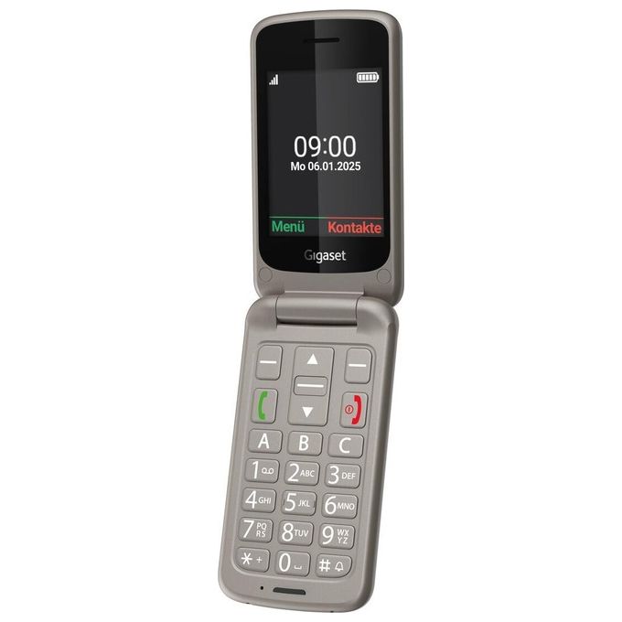 Gigaset Telefono Cellulare per Anziani GL595 Clamshell Bianco