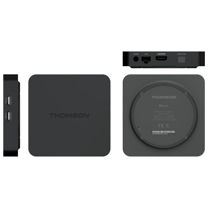 Thomson Streaming Box Ultra HD Android con Risoluzione Avanzata e integrazione Smart 4K