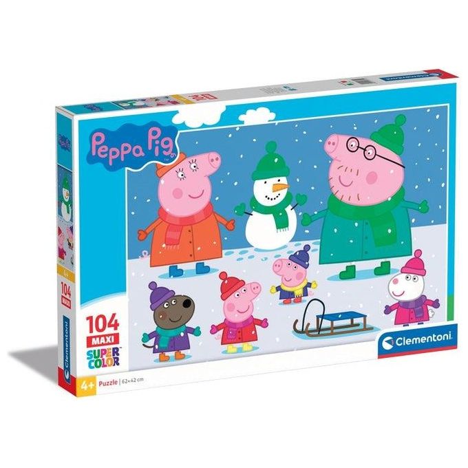 Clementoni Puzzle Peppa Pig 104 Pezzi Maxi