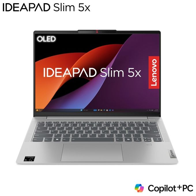 Lenovo, Notebook IdeaPad Slim 5x, 14'' Snapdragon X Plus, 16GB, 512GB, Grigio