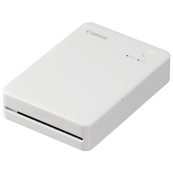 Canon Stampante portatile SELPHY QX20: per la stampa Wi-Fi direttamente dal tuo dispositivo smart. Stampa a sublimazione 2 formati di stampe con adesivo rimovibile e ricarica USB-C - Bianco
