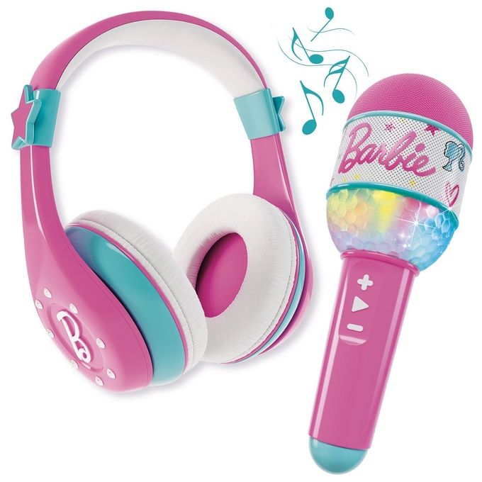 Lisciani Microfono Giocattolo Barbie Sound Your Style con Cuffie