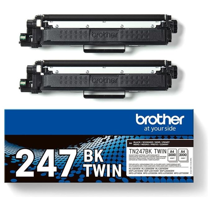 Brother TN-247BKTWIN Toner 2 Pezzi Originale Nero