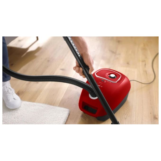 Bosch BGB41PET1 Serie 4 Aspirapolvere con Sacco a Traino Potenza 600 Watt Capacita' 4 Litri ProAnimal colore Rosso