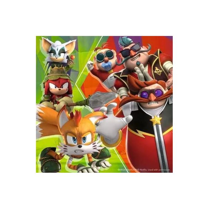 Ravensburger Puzzle Collezione 3x49 Pezzi Sonic Prime