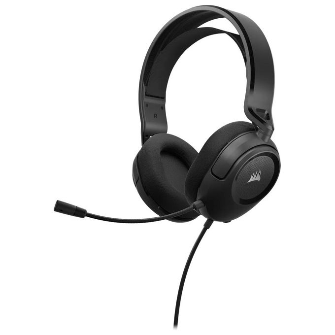 Corsair HS35 v2 Multipiattaforma Cuffie Gaming con Cavo - Microfono Omnidirezionale Flessibile - Cavo Universale da 3,5 mm - PC, Mac, PS5, PS4, Xbox, Nintendo Switch, Mobil - Carbonio