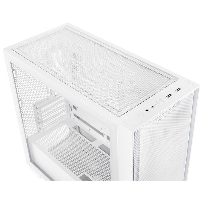 ASUS A21 Case micro-ATX, Radiatori fino a 360 mm, Schede Grafiche fino a 380 mm, Raffreddamento efficace, Cable Management, Chassis Bianco