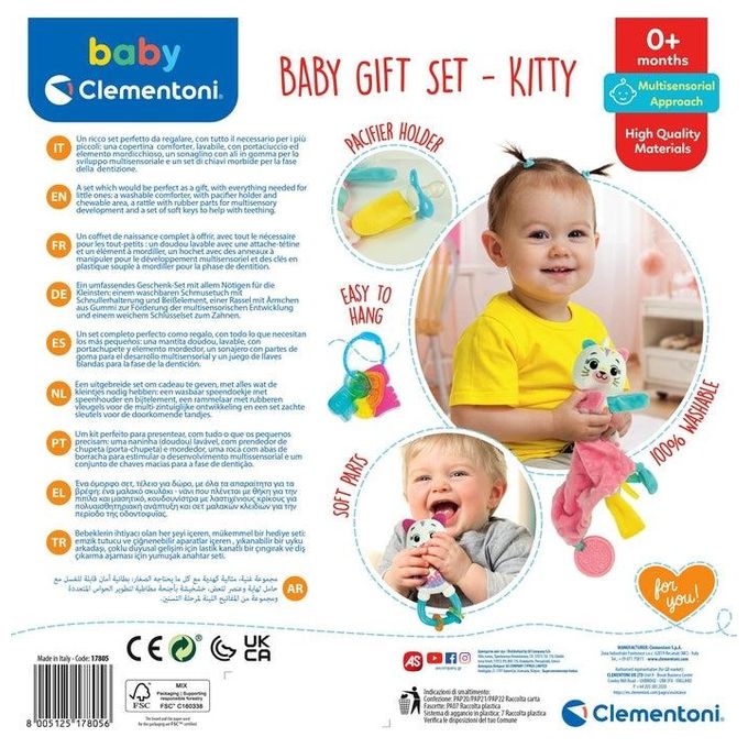 Clementoni Baby Gift Set Pack Nascita Rosa