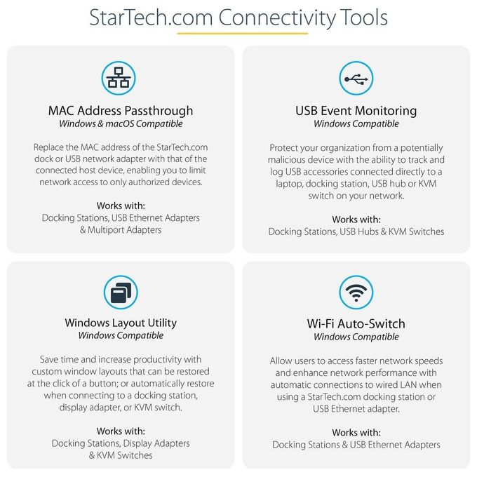 Startech.com Adattatore Multiporta Usb-C Hdmi-Vga Pd Sd Ethernet Audio e Microfono Cavo Integrato da 30Cm Mini Dock Usb-c