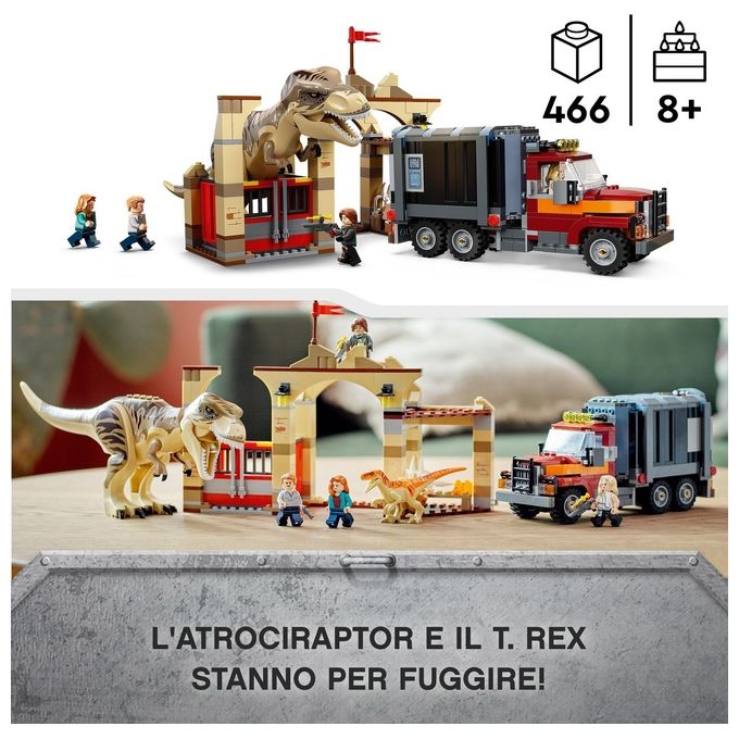 LEGO Jurassic World la Fuga del T.Rex e dell'Atrociraptor