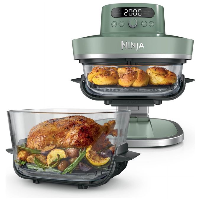 Ninja friggitrice ad aria in vetro xl ninja crispi pro 5 in 1 - verde muschio