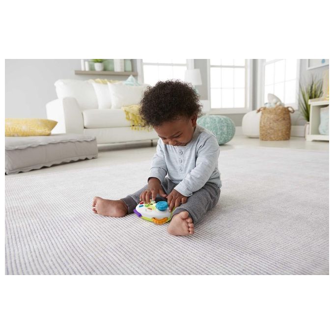 Fisher Price Laugh e Learn Controller Gioca e Impara Ridi e Impara Edizione Multilingue Joystick Giocattolo Musicale Giocattolo Per Bambini 6 Anni