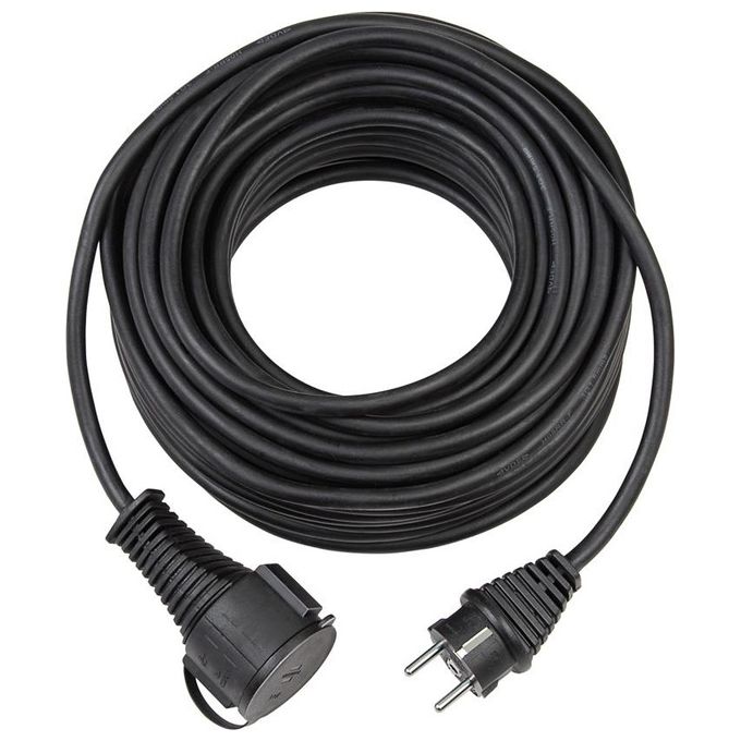 Brennenstuhl Prolunga con Spina Gomma IP44 5mt Nero