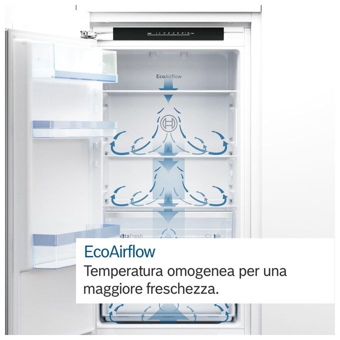 Bosch KIN86NSE0 Frigorifero combinato da incasso 260 litri No Frost Classe E