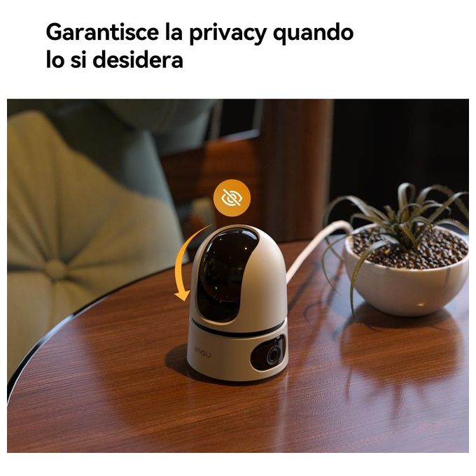 Imou IPC-S2XP-10M0WED Ranger Dual Telecamera IP Wi-Fi da Interno 10MP Doppia Ottica Pan Tilt AI Detection Audio Bidirezionale