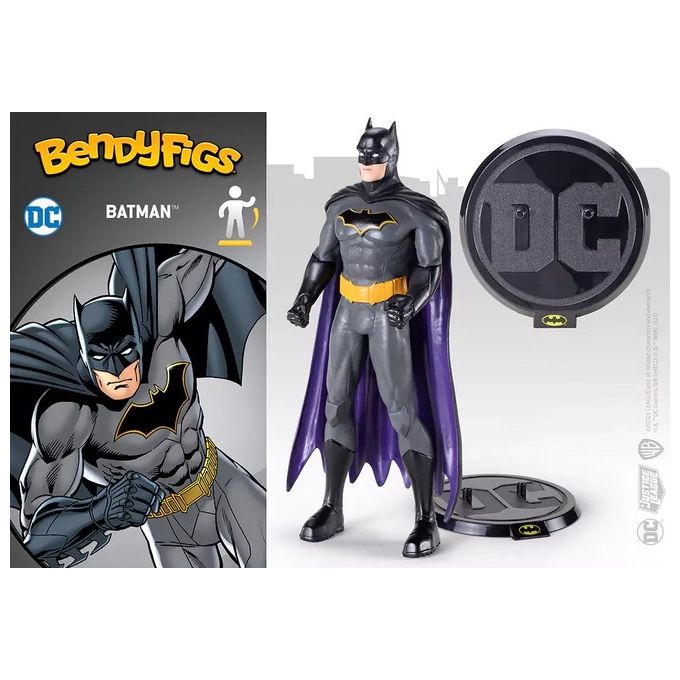 The Noble Collection Bendyfigs Batman Costume Grigio