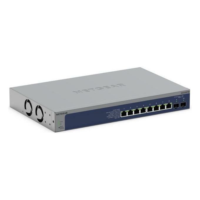 Netgear XS508TM Switch Intelligente Gestibile Tramite Cloud Con 8 Porte 10g-multi-gigabit Ethernet E 2 Porte Sfp 10g Dedicate