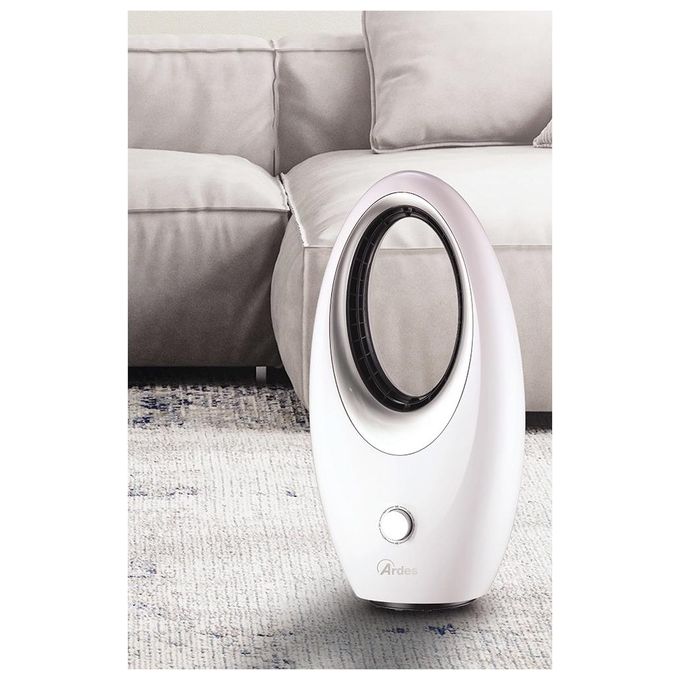 Ardes Ventilatore Senza Pale Muna Bladeless Meccanico Bianco per Climatizzazione e Comfort Ambientale