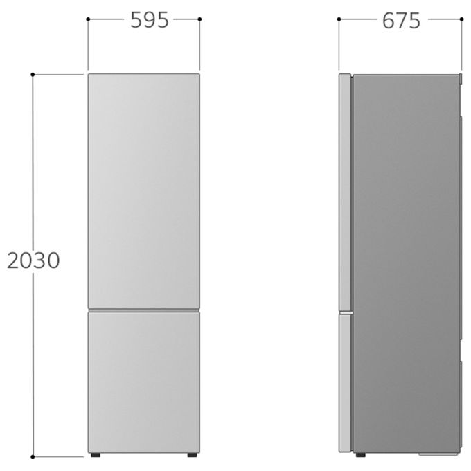 LG GBV22NCBPY Frigorifero Combinato Capacita' 387 Litri Classe energetica B Raffreddamento No Frost colore Argento