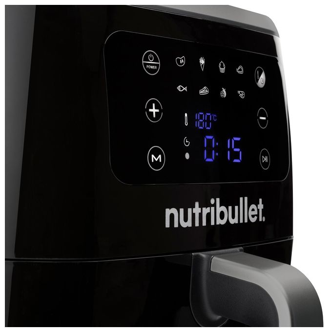 Nutribullet XXL NBA071B Friggitrice ad Aria 7 Litri con 8 Funzioni Nero
