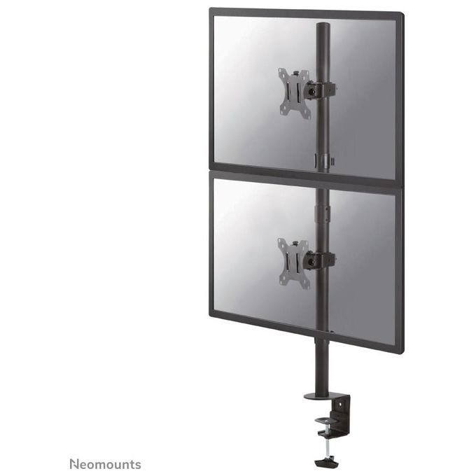 NewStar Montaggio a Scrivania per 2 Display Lcd Tilt and Swivel Nero Dimensione Schermo 10''-32