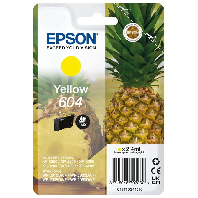 Epson Cartuccia d'Inchiostro Giallo 604