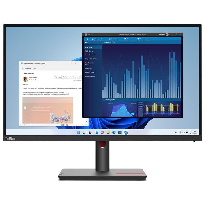 Lenovo ThinkVision T27p-30 LED Display 27'' 3840x2160 Pixel 4K Ultra HD Nero