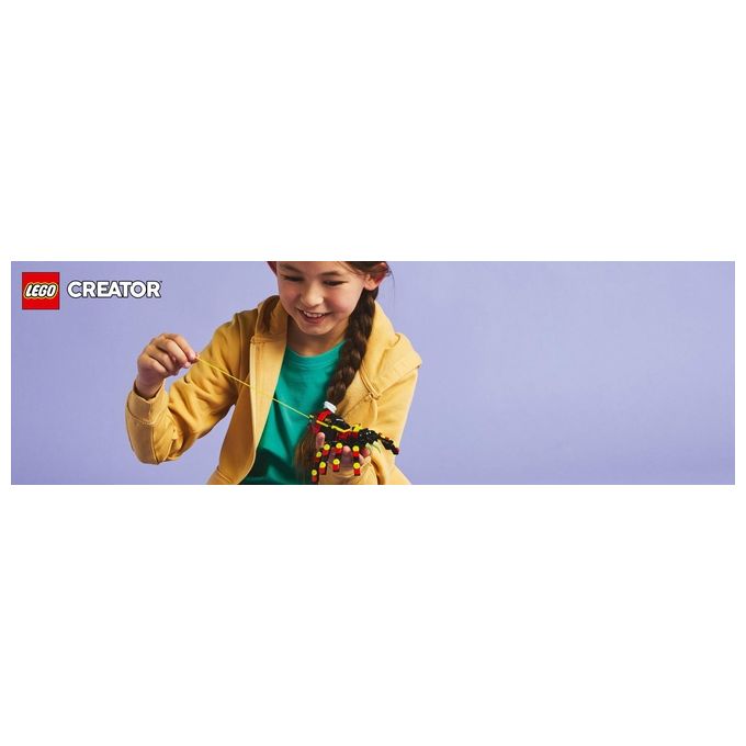 LEGO Set Animali Selvatici 31159 Ragno Trasformista Creator 3 in 1 Modellismo Creativo e Divertente per Appassionati di Costruzioni