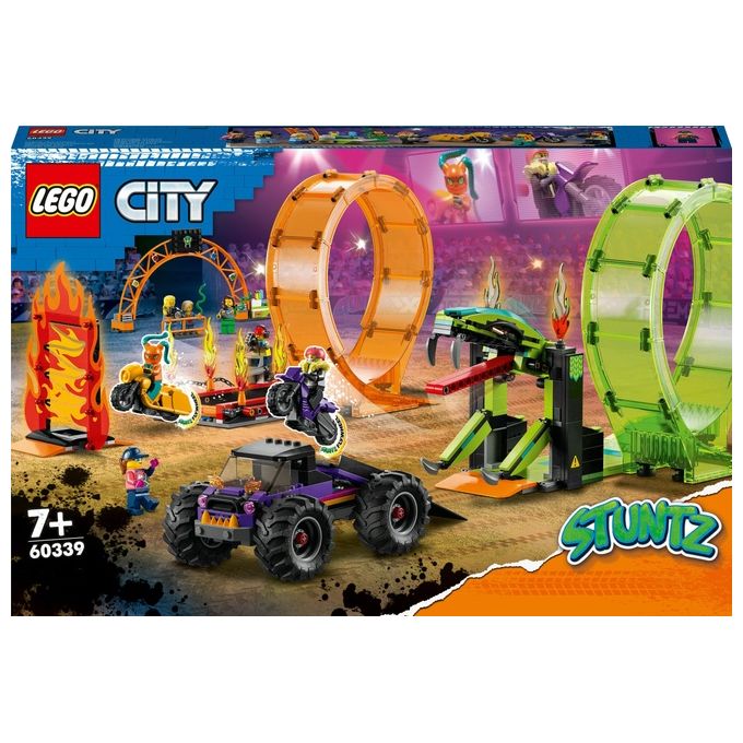 LEGO 60339 Arena delle acrobazie Set da costruzione 598 pezzi 7 minifigure colore Multicolore