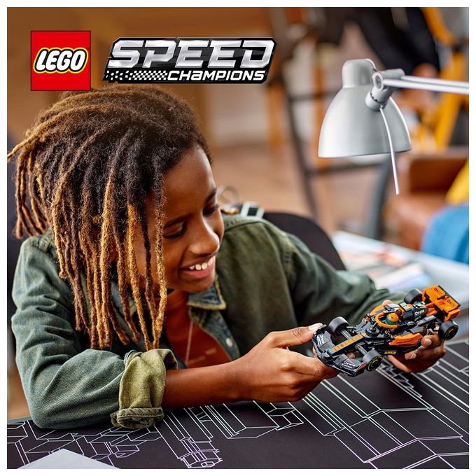 LEGO Speed Champions 76919 Mono Splitposto da Corsa McLaren Formula 1 2023, Macchina Giocattolo F1 per Bambini 9+, Auto da Costruire