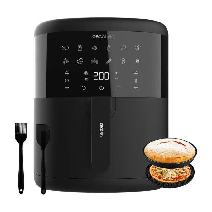 Cecotec Cecofry Bombastik 6000 Full Friggitrice ad Aria Calda 6 Litri 1700W Nero