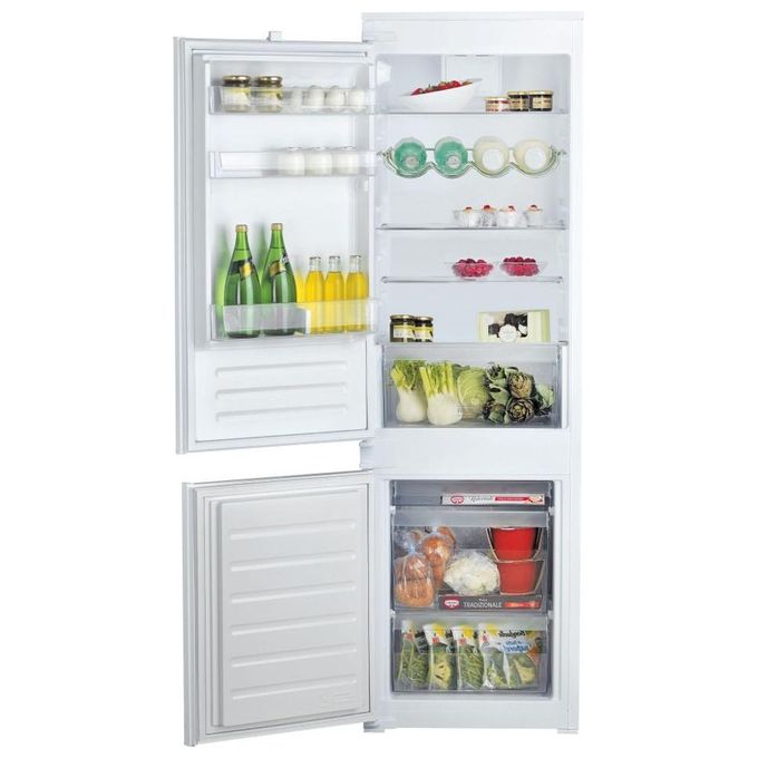 Hotpoint BCB 7030 D S2 Frigorifero Combinato Capacita' 273 Litri Classe energetica E LowFrost Active Fresh Guarnizione Antimu'uffa Ventilazione Air Technology 177 cm Bianco