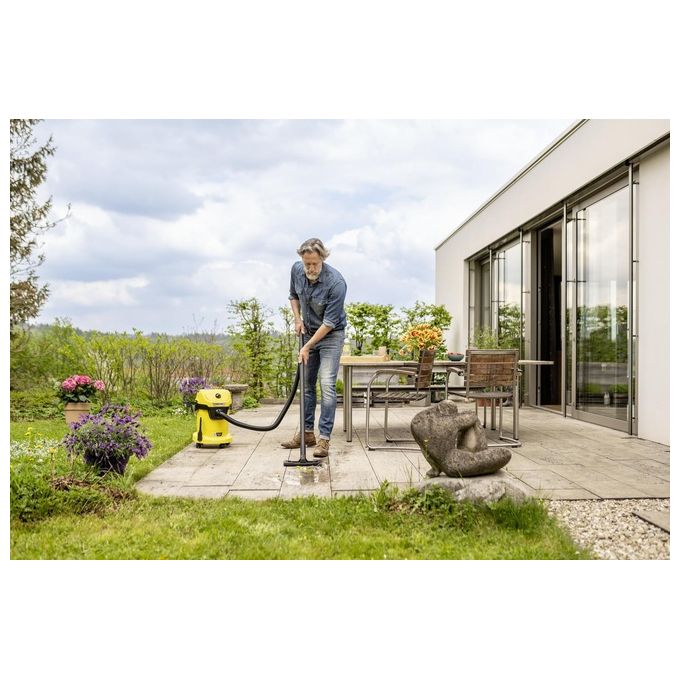 Karcher WD 3-18 1.628-551.0 Aspiratore Solidi-Liquidi 225W 17 Litri con 1x Batteria e Caricatore