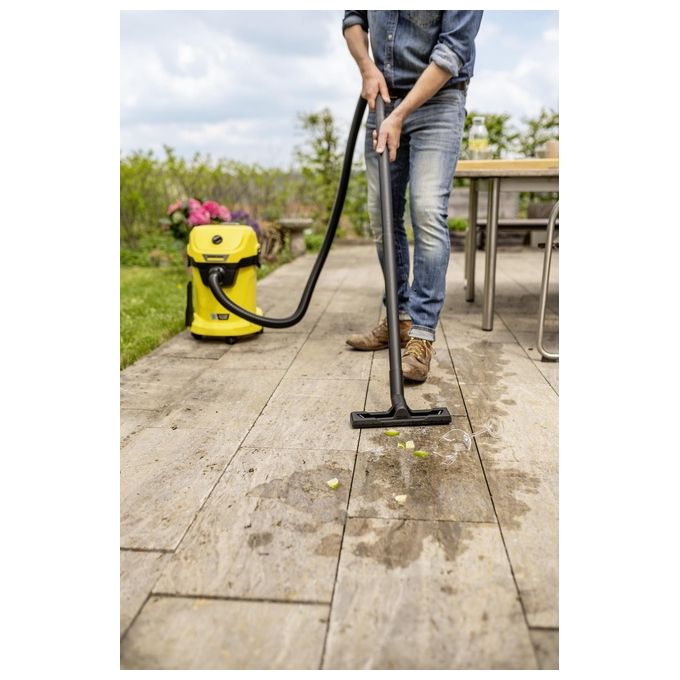 Karcher WD 3-18 1.628-551.0 Aspiratore Solidi-Liquidi 225W 17 Litri con 1x Batteria e Caricatore