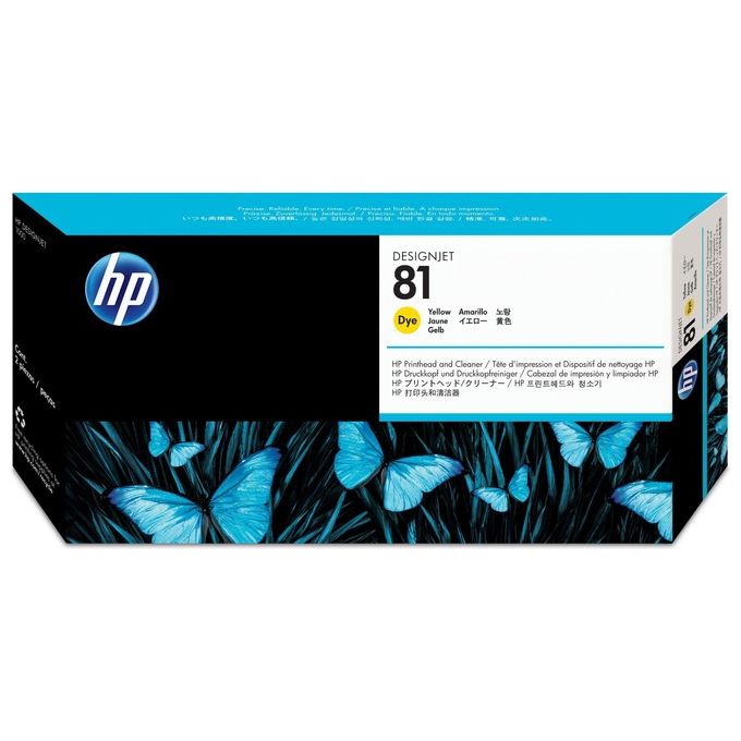 Hp testina di stampa dye e disp di pulizia giallo