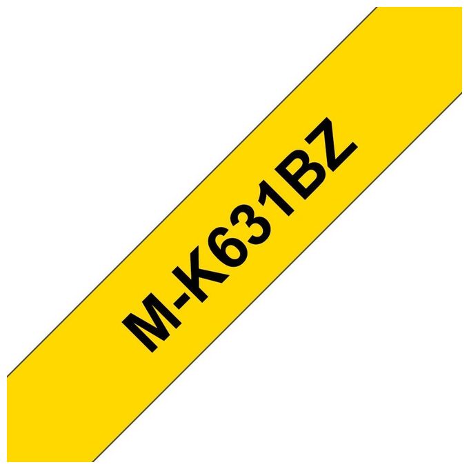 Brother Nastro Tipo M 12mm Nero Giallo