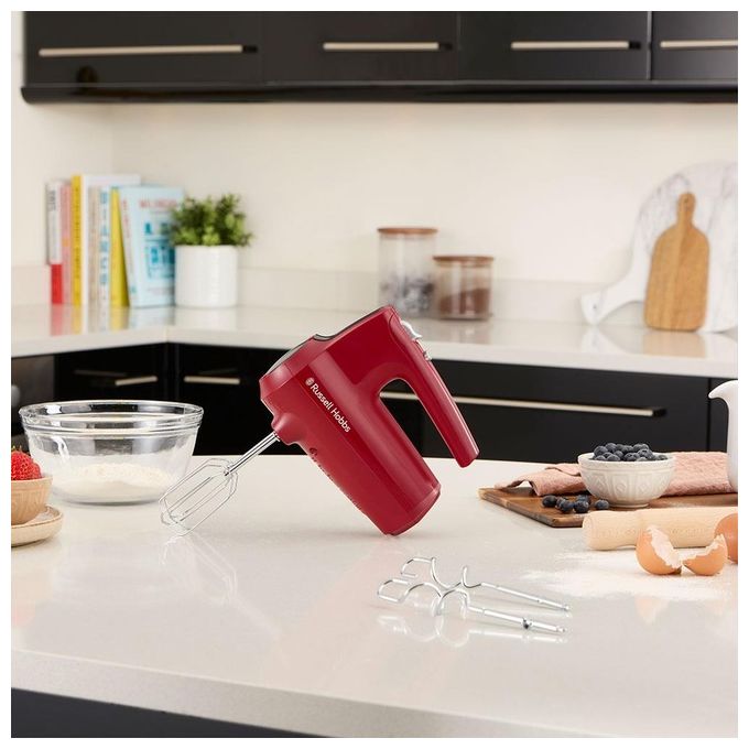 Russell Hobbs 27150-56 Sbattitore 350 W 5 velocita' funzione Turbo Rosso