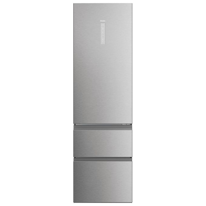 Haier HTW5620DNMG Frigorifero combinato 3D 60 Serie 5 Libera installazione 414 litri 3 porte No Frost Luce Led Classe D Silver