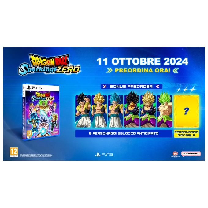 Bandai Namco Entertainment Dragon Ball: Sparking! Zero Standard Inglese-Giapponese per PlayStation 5
