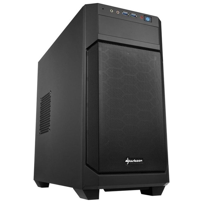 Sharkoon V1000 Case Mini-itx Micro-atx Audio In-Out 1x120mm Fan Front 1x120mm Fan Rear