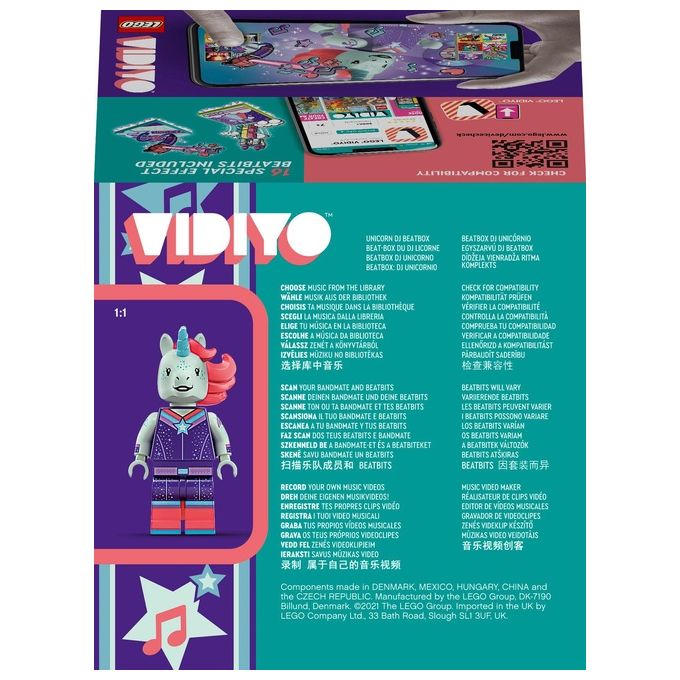 LEGO Vidiyo Unicorn Dj BeatBox Creatore Video Musicali con Unicorno