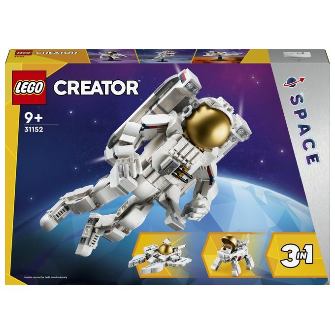 Lego 31152 Creator Set da costruzione 3 in 1 Astronauta Cane Spaziale Astronave Viper Jet 647 pezzi 9+ anni colore Multicolore