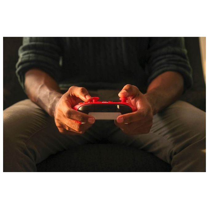 Microsoft Pulse Red Rosso Bluetooth-Usb Gamepad Analogico-Digitale per Xbox-Xbox One-Xbox Series S-Xbox Series X