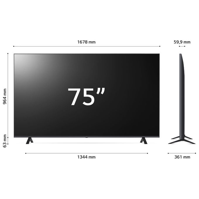 LG UHD Tv 75'' Serie UR78 75UR78006LK 4K 3 Hdmi Smart Tv 2023