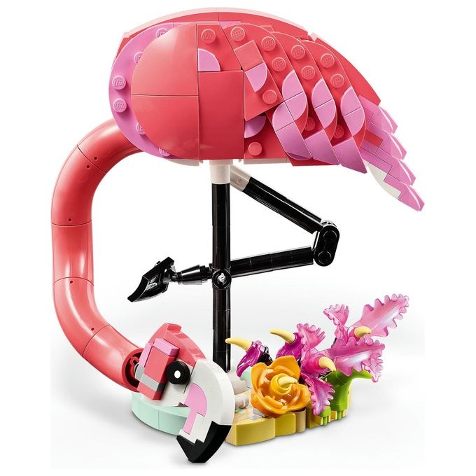 LEGO Creator 3 in 1 Animali Selvatici: Fenicottero Rosa Giocattolo - Si Trasforma in Uccello Cacatua o in Axolotl - Animali da Costruire per Bambini e Bambine da 8 Anni - Regalo di Compleanno 31170