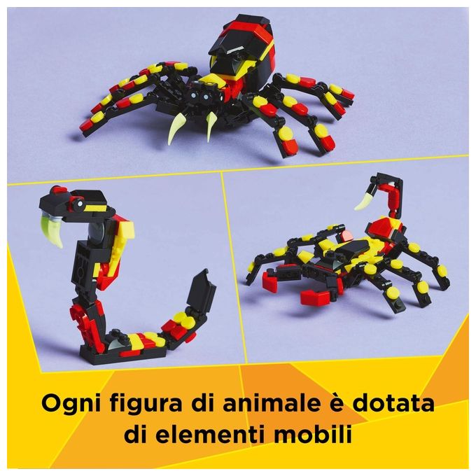 LEGO Set Animali Selvatici 31159 Ragno Trasformista Creator 3 in 1 Modellismo Creativo e Divertente per Appassionati di Costruzioni